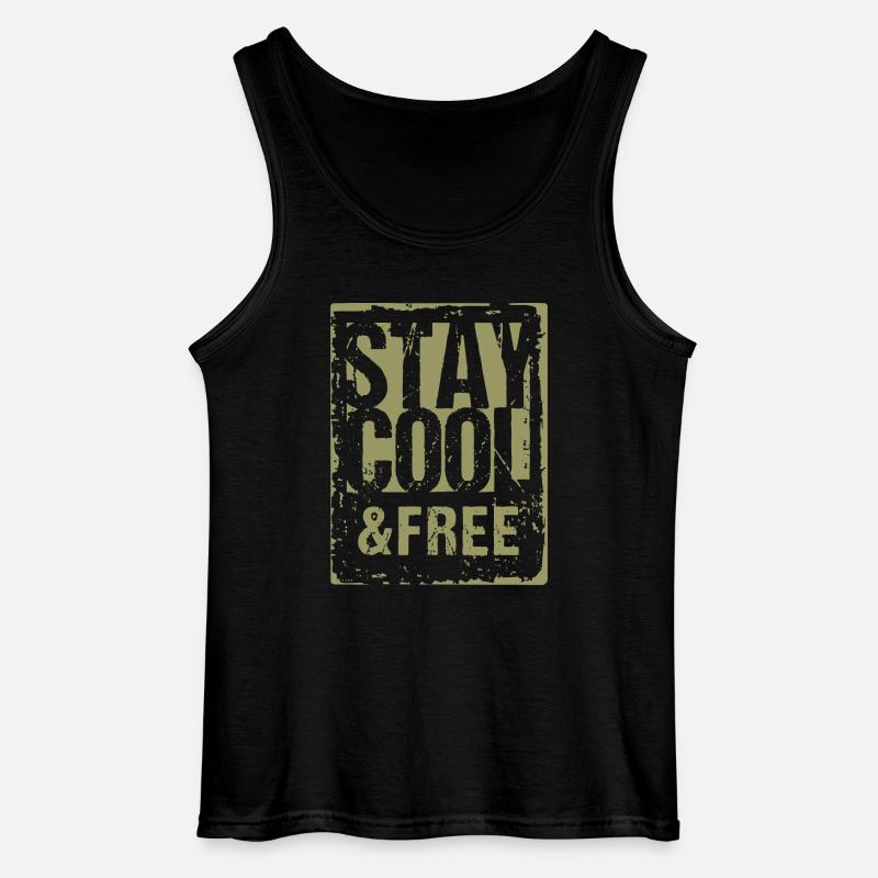 Stay Cool 2 - Gildan Männer Tank Top - Schwarz