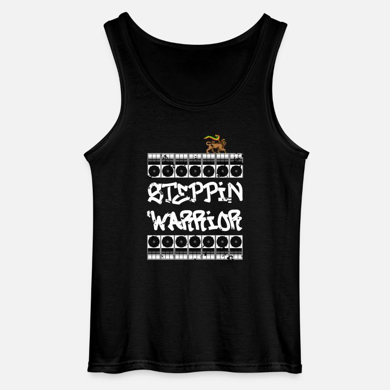 Steppin Warrior - Gildan Männer Tank Top - Schwarz