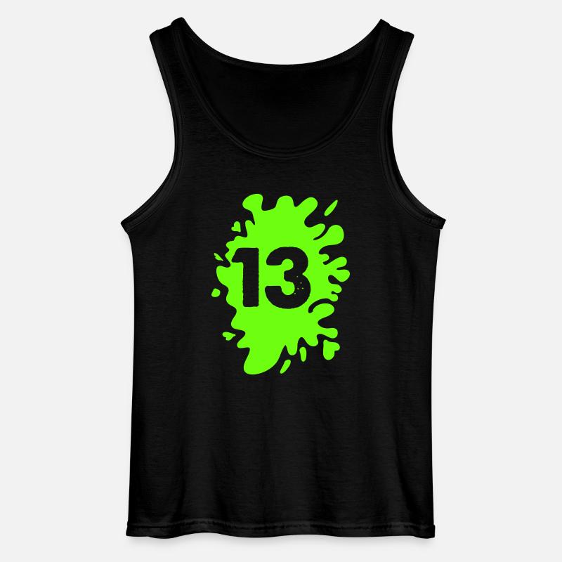 Klecks 13 - Gildan Männer Tank Top - Schwarz