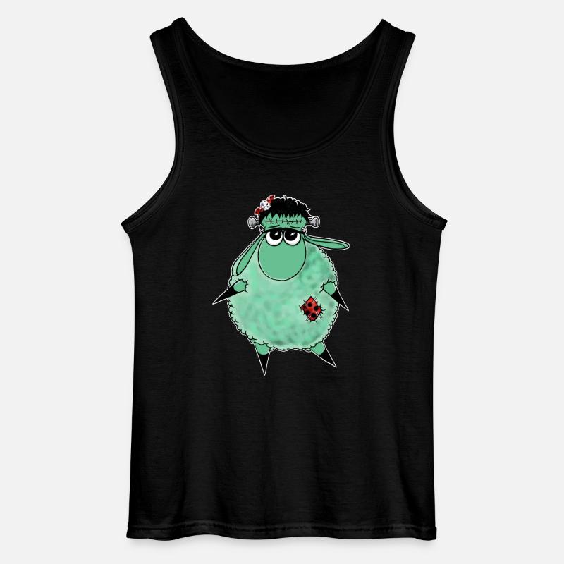 Wolly Sheepling Halloween Monster - Gildan Männer Tank Top - Schwarz