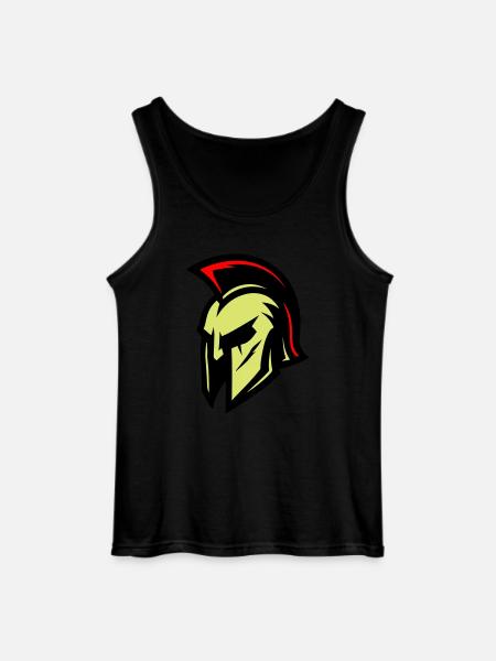 Gladiator Helmet Sparta - Gildan Men’s Tank Top - black