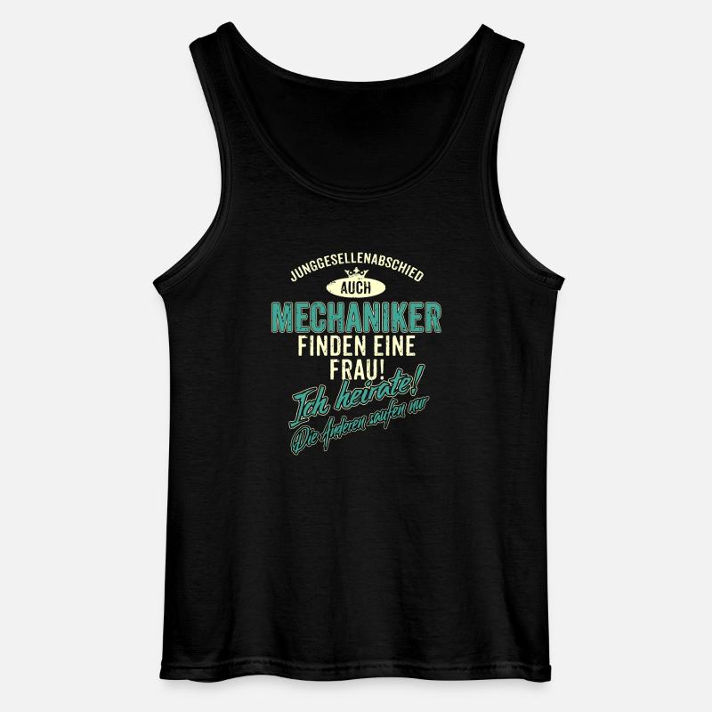 JGA BRAEUTIGAM - Mechaniker - Version Auch - - Gildan Männer Tank Top - Schwarz