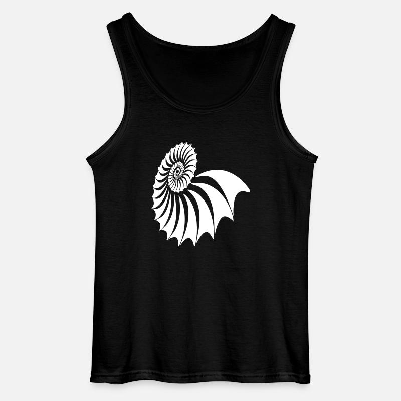 Nautilus Spirale - Gildan Männer Tank Top - Schwarz