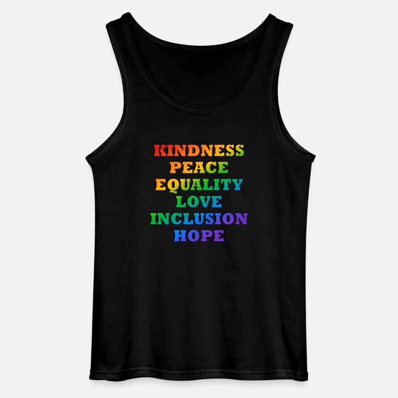 LGBTQ-Pride-Werte - Gildan Männer Tank Top - Schwarz