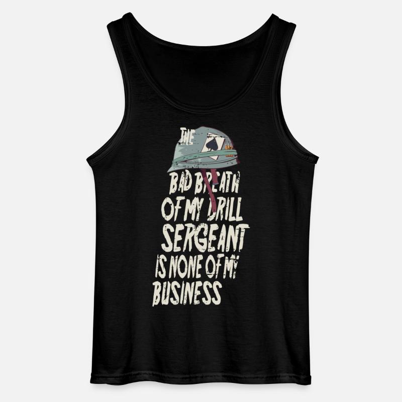 Drill Sergeant Mundgeruch - Gildan Männer Tank Top - Schwarz