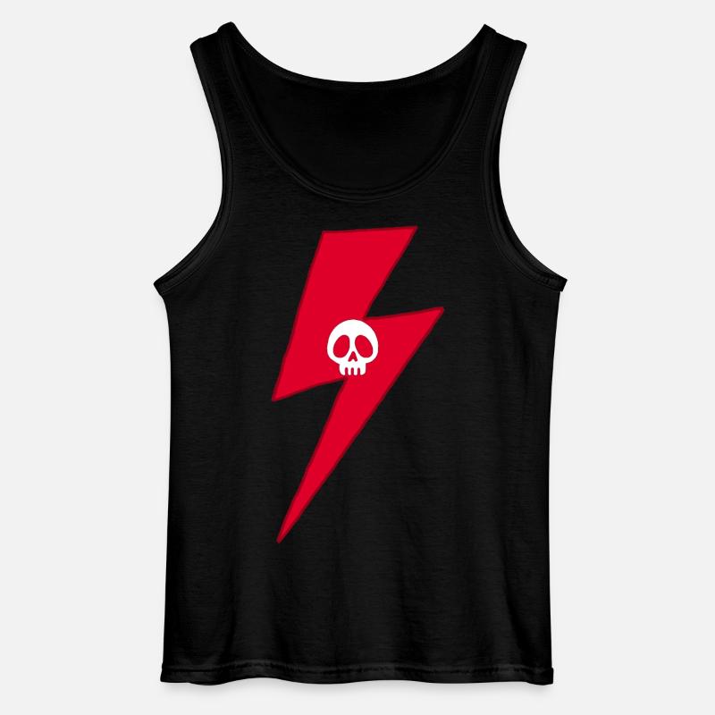 Red Skull Blitz - Gildan Männer Tank Top - Schwarz
