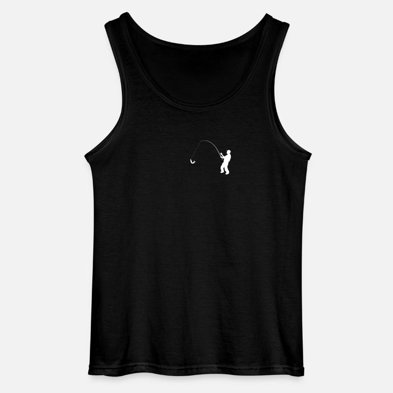 Angler Evolution Pocket Geschenkidee - Gildan Männer Tank Top - Schwarz