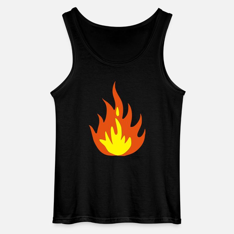 fire - Gildan Männer Tank Top - Schwarz
