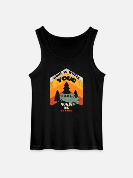 Home is... - Gildan Männer Tank Top - Schwarz