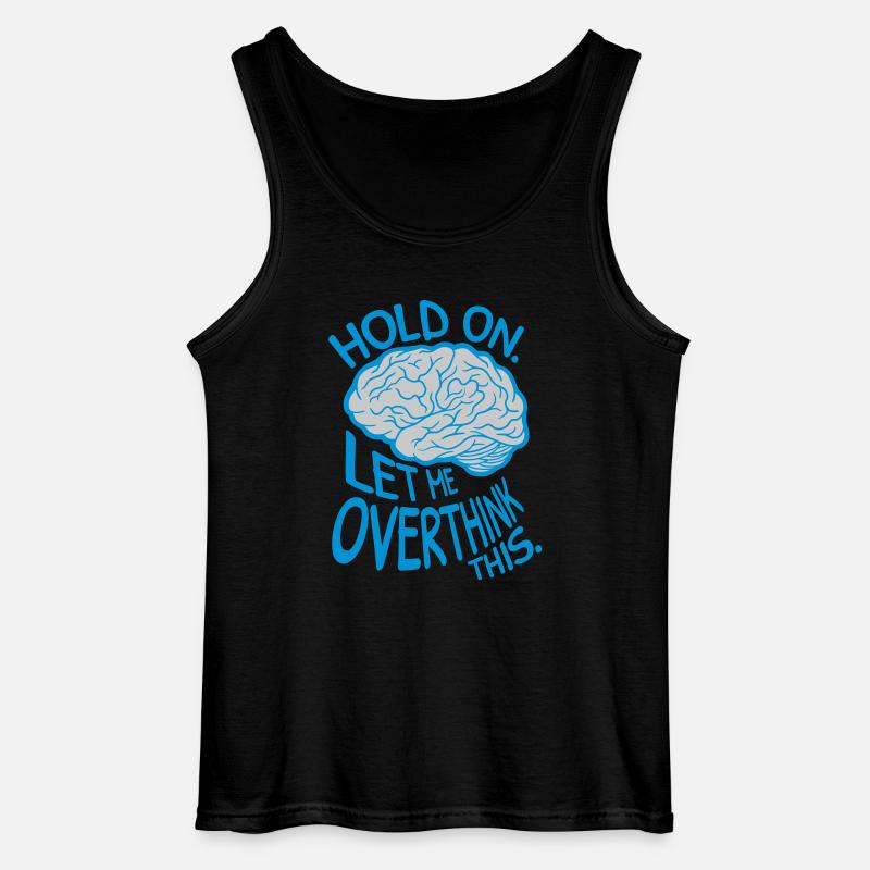 Let me overthink this - Gildan Männer Tank Top - Schwarz
