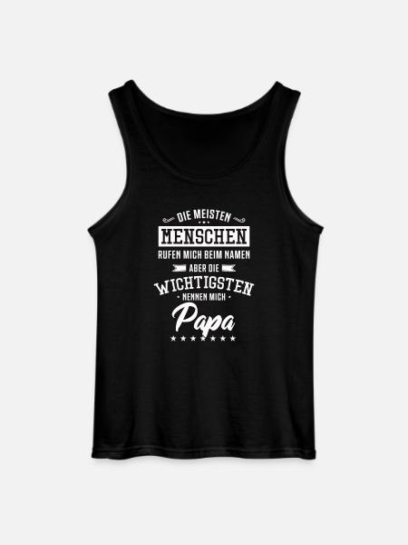 Papa Saying - Gildan Men’s Tank Top - black