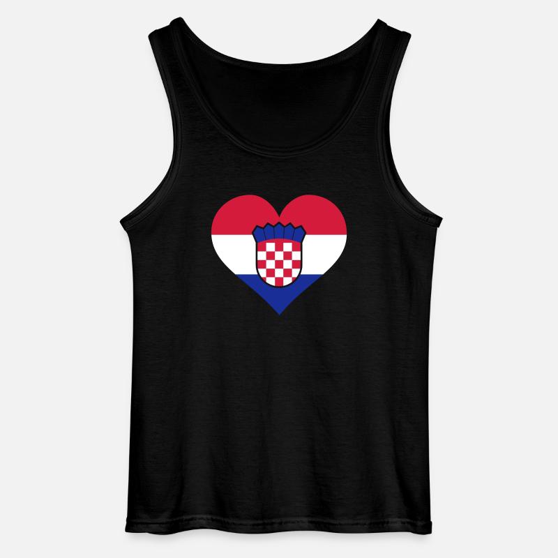 kroatien - Gildan Männer Tank Top - Schwarz