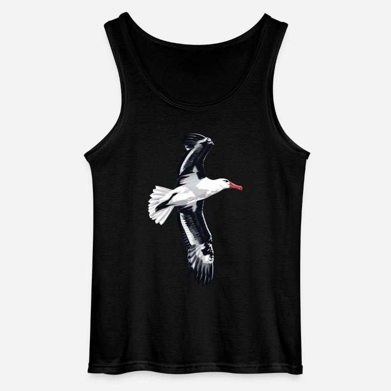 Möwe - Gildan Männer Tank Top - Schwarz