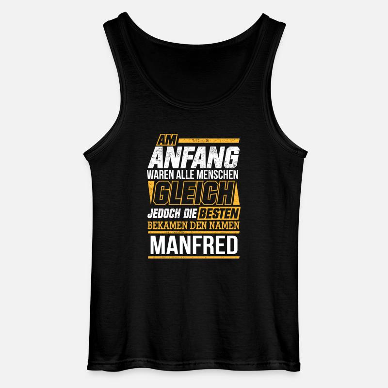 MANFRED - Die Besten - Gildan Männer Tank Top - Schwarz