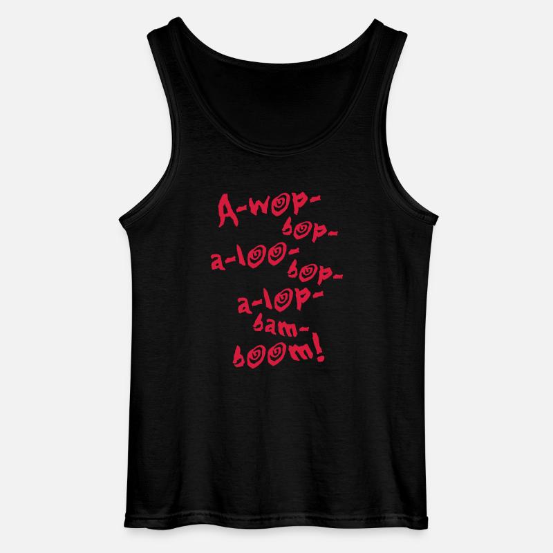 A-Wop-Bop-A-Loo-Bop-A-Lop-Bam-Boom! (1C) - Gildan Männer Tank Top - Schwarz