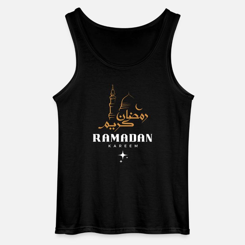Ramadan Mubarak - Gildan Männer Tank Top - Schwarz
