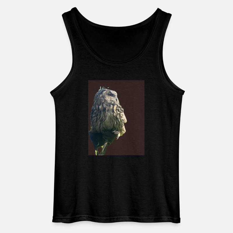 Eule - Gildan Männer Tank Top - Schwarz