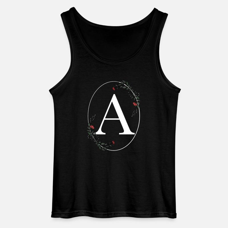 Buchstabe A - Gildan Männer Tank Top - Schwarz