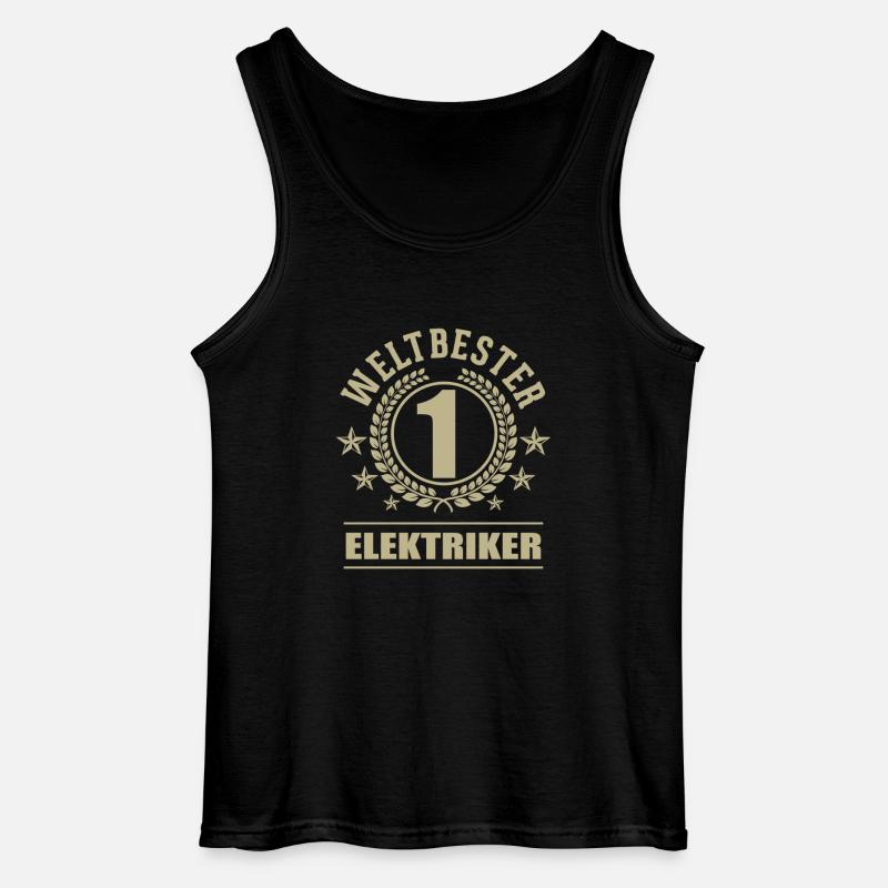 Weltbester Elektriker - Gildan Männer Tank Top - Schwarz