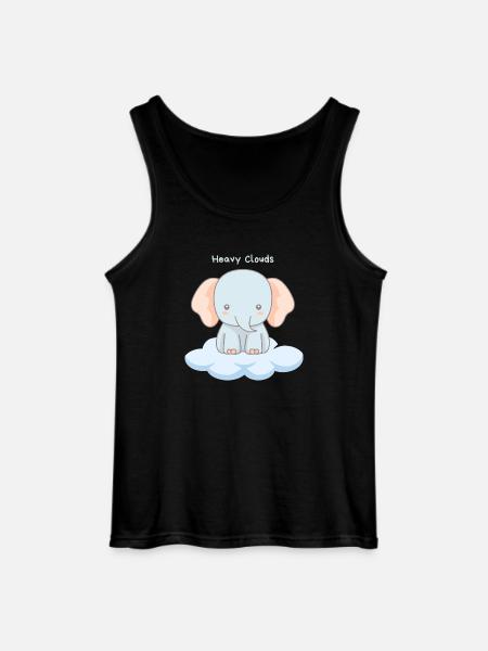 Heavy Clouds - Gildan Männer Tank Top - Schwarz