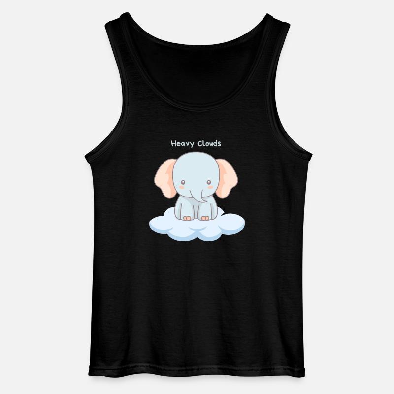 Heavy Clouds - Gildan Männer Tank Top - Schwarz