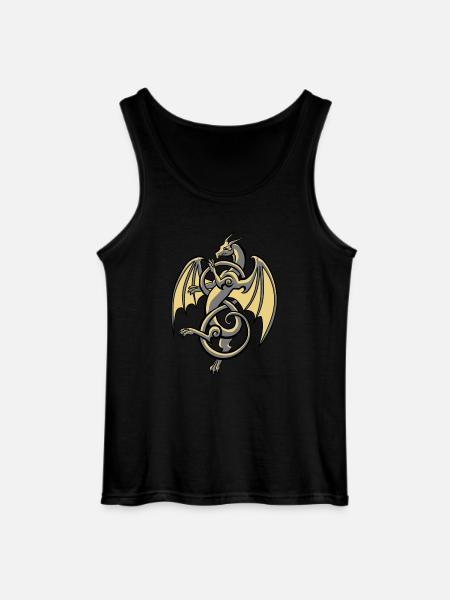 Celtic Dragon - Gildan Men’s Tank Top - black
