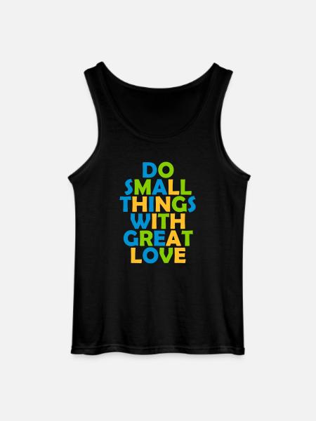 Quote do small things - Gildan Men’s Tank Top - black