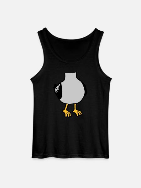 Seagull without head costume - Gildan Men’s Tank Top - black