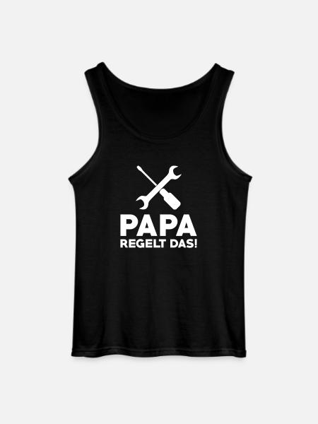 Papa regelt das - Gildan Männer Tank Top - Schwarz
