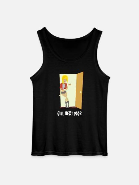Girl next door - Gildan Men’s Tank Top - black