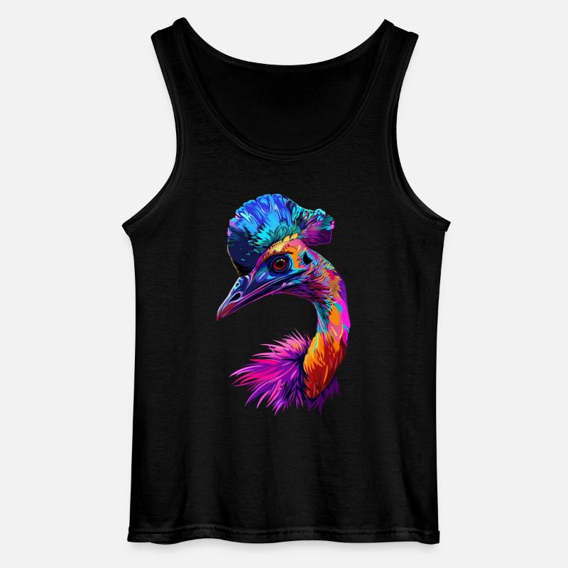 Kasuar - Gildan Männer Tank Top - Schwarz