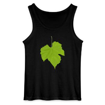 Maple leaf - Gildan Men’s Tank Top - black - Front - AI Model Male 185 dark (185cm)