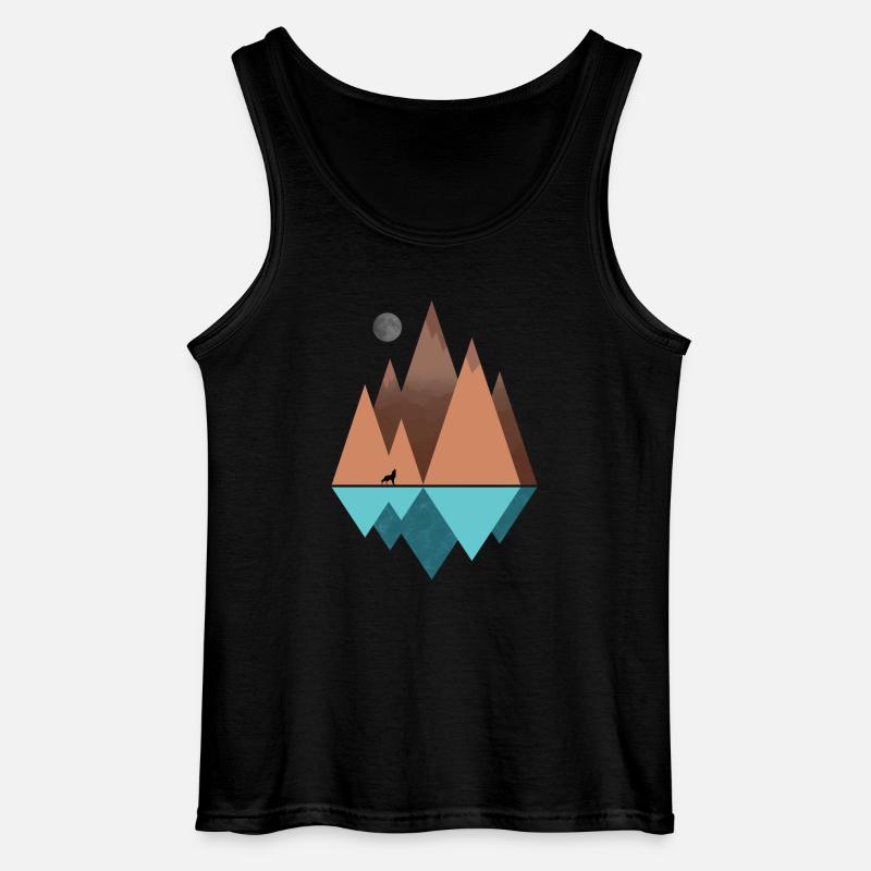 L.mountain - Gildan Männer Tank Top - Schwarz