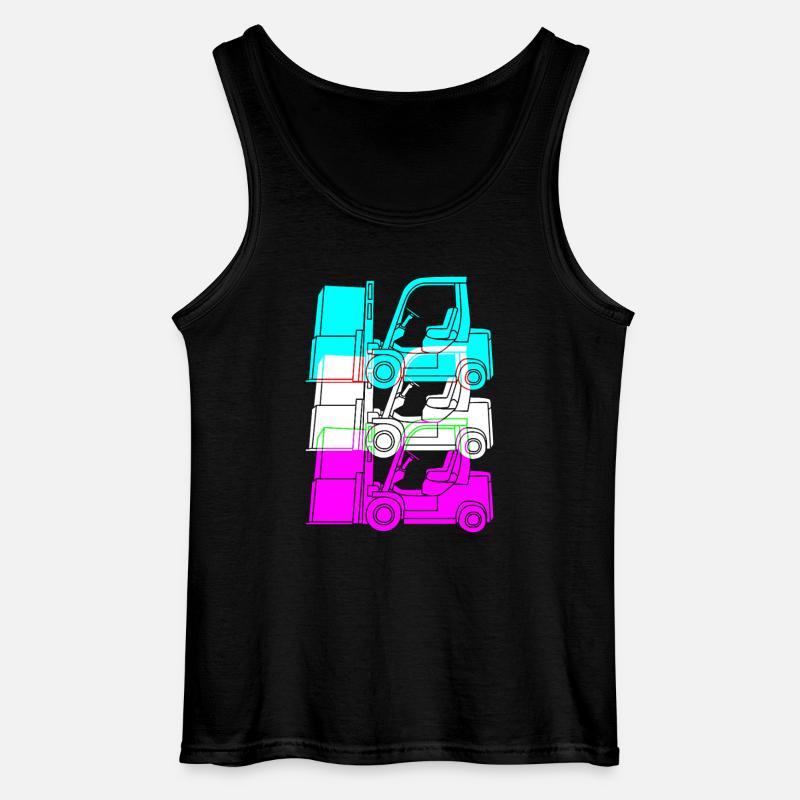 Gabelstaplerfahrer - Gildan Männer Tank Top - Schwarz