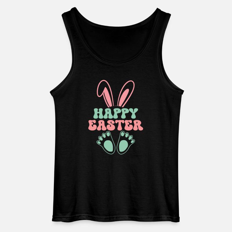 Happy easter - Gildan Männer Tank Top - Schwarz