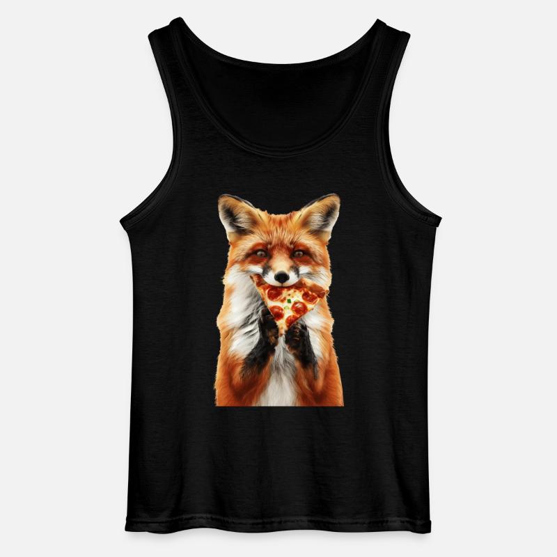 Fuchs - Gildan Männer Tank Top - Schwarz