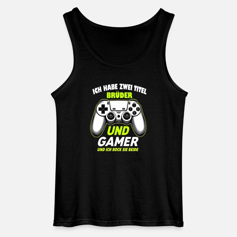 Gaming Kinder: Junge Zocken - Gildan Männer Tank Top - Schwarz
