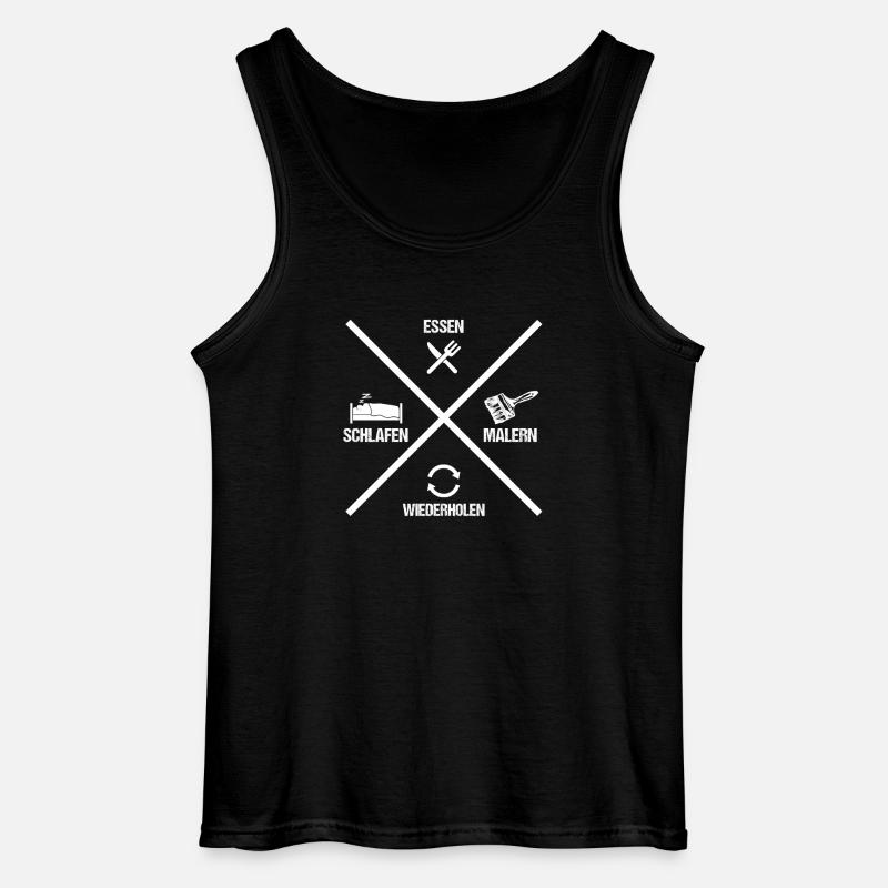 Master Painter Journeyman Painter - Gildan Men’s Tank Top - black