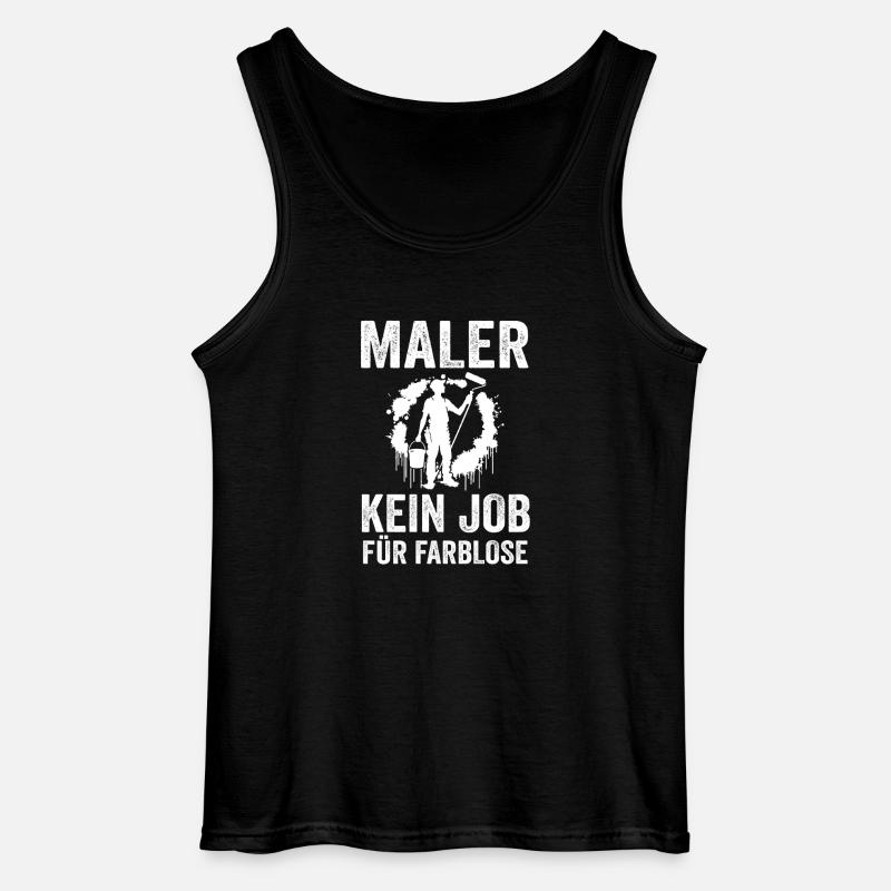 Master Painter Journeyman Painter - Gildan Men’s Tank Top - black