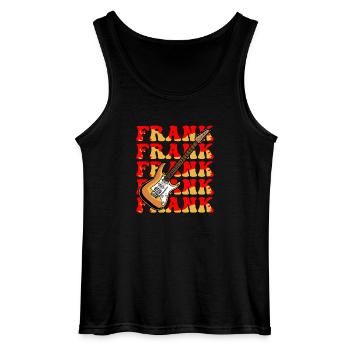 Franc - Débardeur Gildan Homme - noir - Devant - AI Model Male 185 dark (185cm)