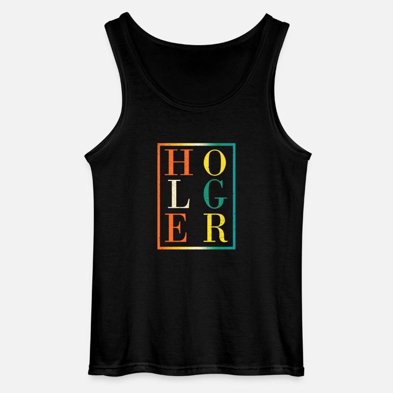 Holger - Gildan Männer Tank Top - Schwarz
