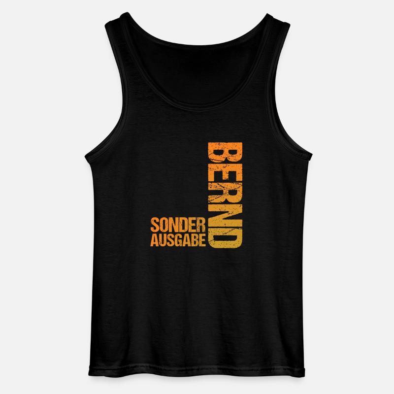 Bernd - Gildan Männer Tank Top - Schwarz