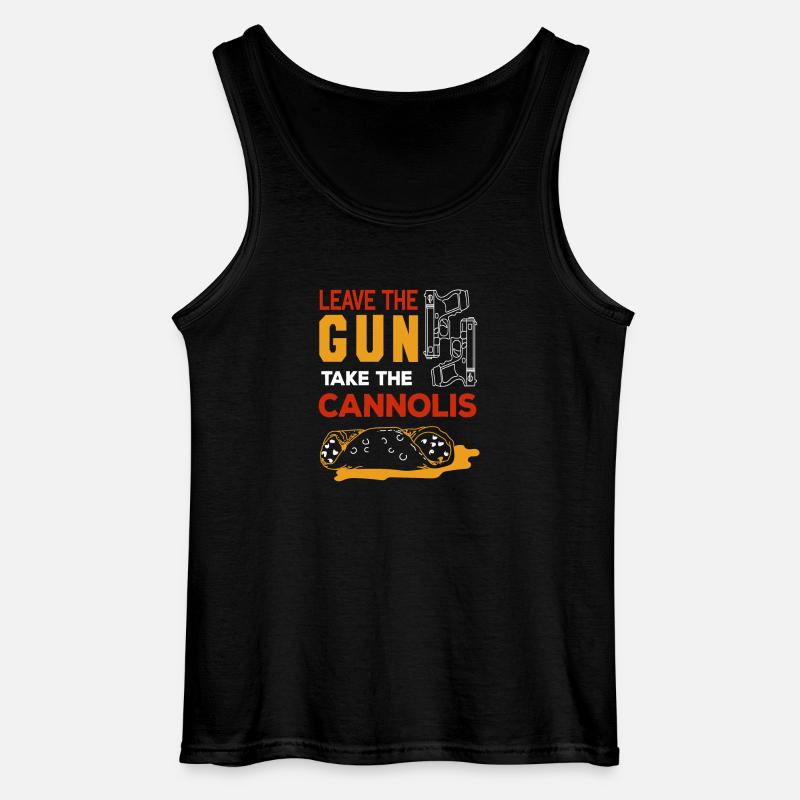Gun Peace Statement Funny Gun Gift - Męski tank top Gildan - czarny