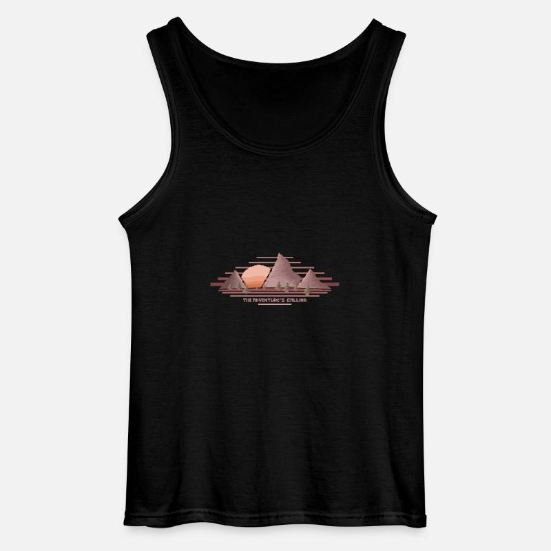 Das Abenteuer ruft - Gildan Männer Tank Top - Schwarz