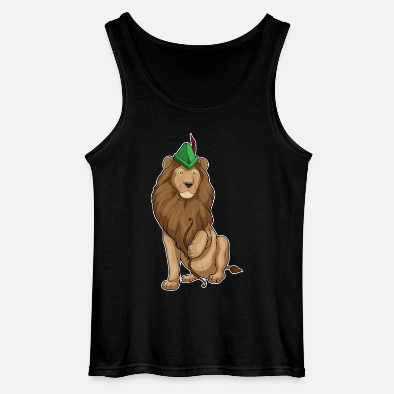 Löwe Bogenschütze Bogen - Gildan Männer Tank Top - Schwarz