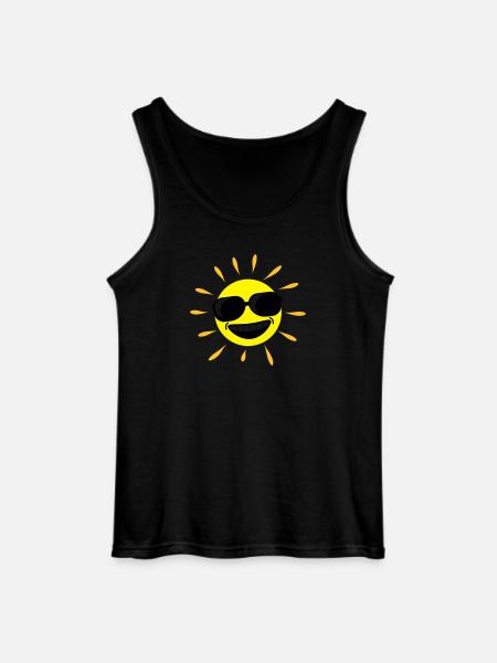 Sun Summer - Gildan Männer Tank Top - Schwarz
