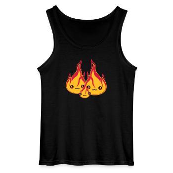 baby kind junges familie 2 freunde team paar liebe - Gildan Männer Tank Top - Schwarz - Vorne - AI Model Male 185 dark (185cm)