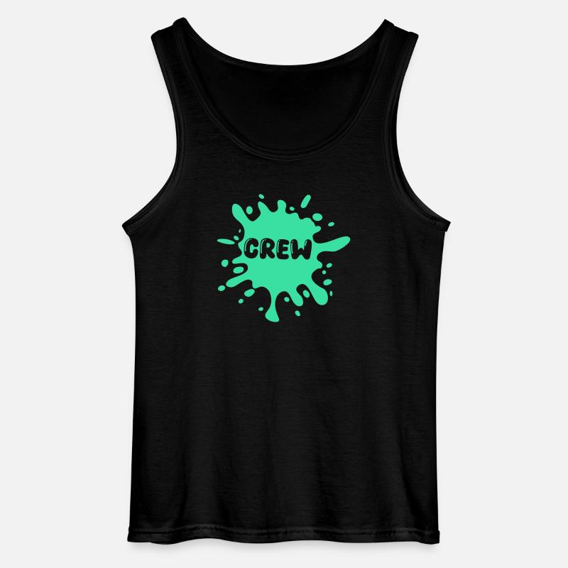 crew klecks - Gildan Männer Tank Top - Schwarz