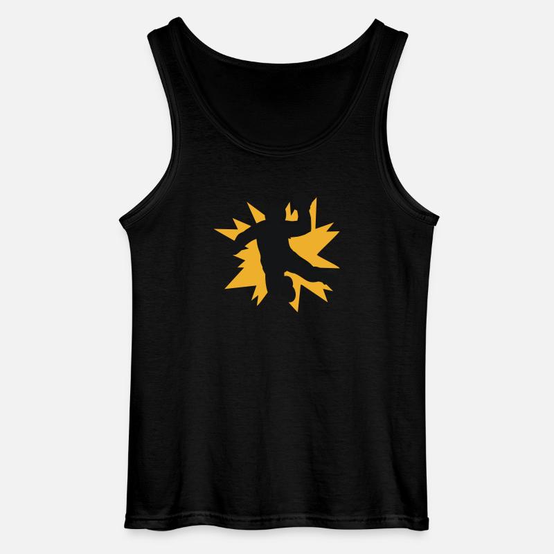 Handball - Gildan Männer Tank Top - Schwarz