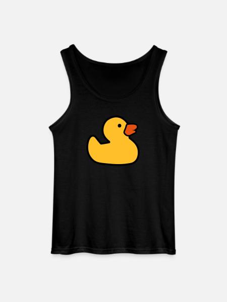 Rubber duck - Gildan Men’s Tank Top - black